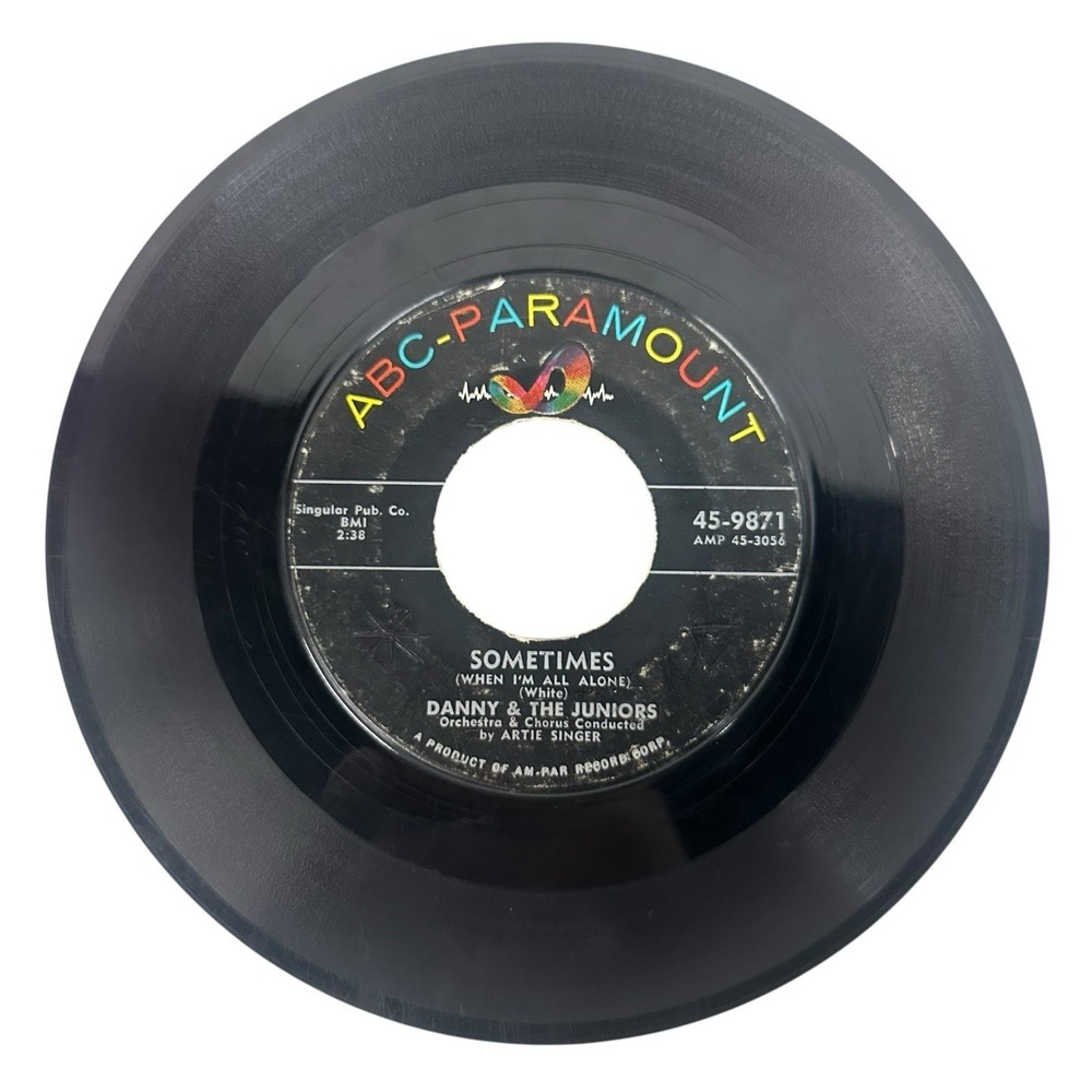 Danny and the Juniors At The Hop / Sometimes 45 RPM 7" Vinyl ABC-Paramount 1957